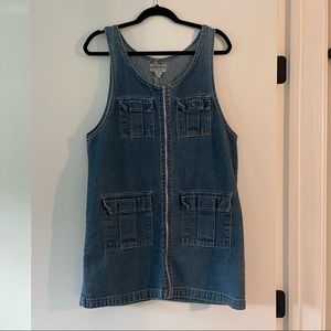 Vintage Overall Mini Denim Dress